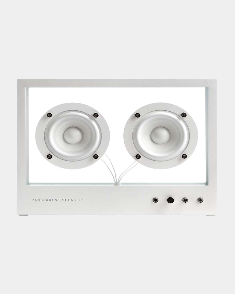 Small Transparent Speaker, White